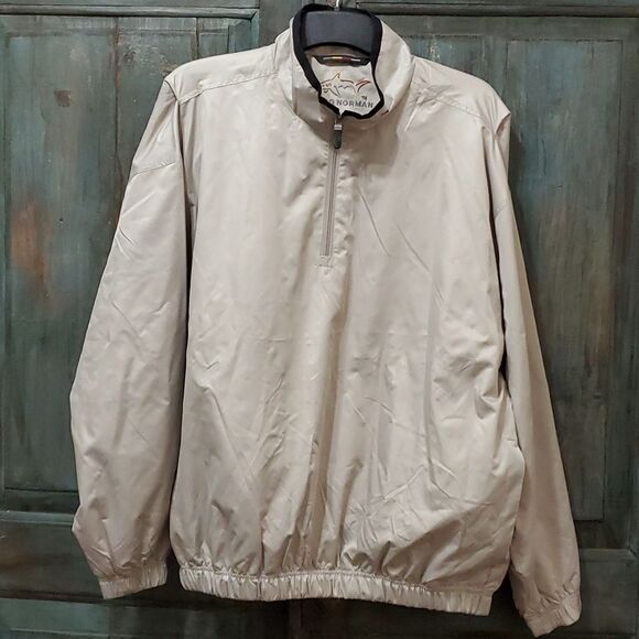 GREG NORMAN, Men's 1/4 Zip Pull-Over Golf Jacket/Windbreaker,  Size Large, NWOT - Picture 1 of 9